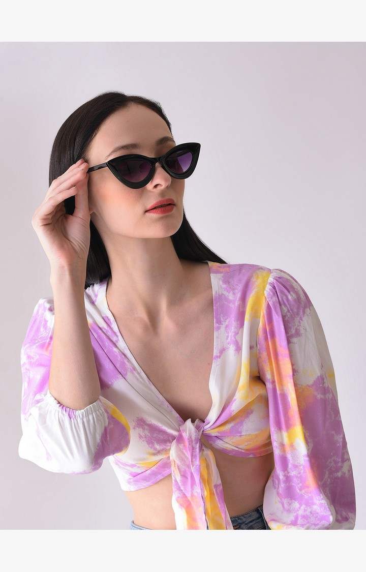 Haute Sauce By Campus Sutra Women Cateye Sunglasses With Polarised Lens