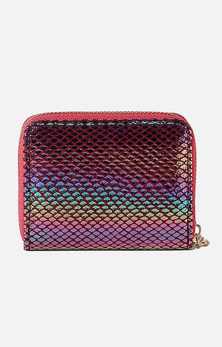 haute sauce | Haute Sauce By Campus Sutra Women Geometric Textured Pu Zip Around Wallet