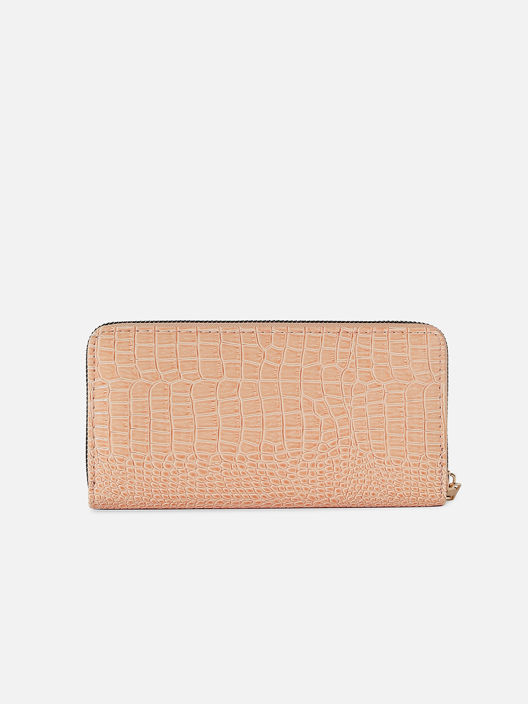 Haute Sauce By Campus Sutra Women Geometric Textured Pu Zip Around Wallet