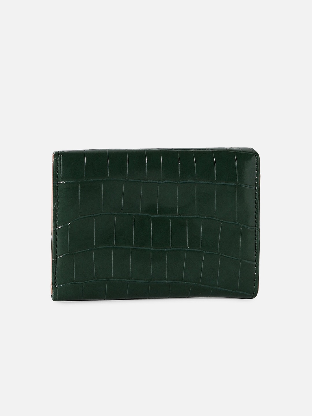 Haute Sauce By Campus Sutra Women Geometric Textured Pu Three Fold Wallet
