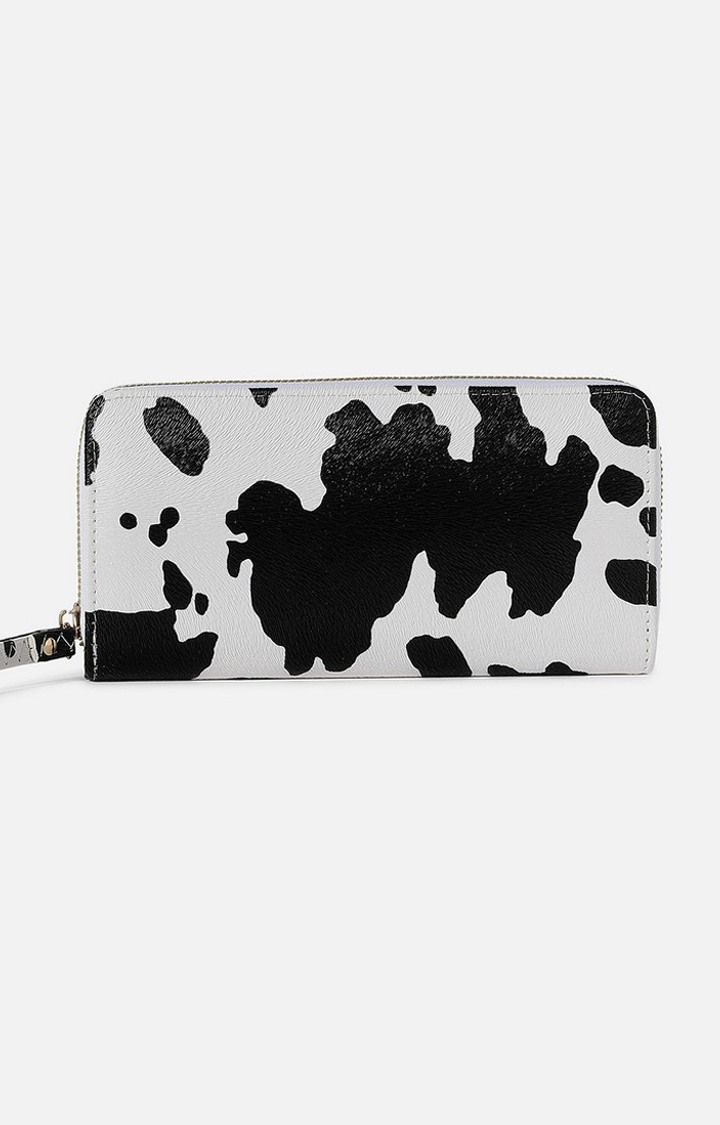 Haute Sauce By Campus Sutra Women Abstract Printed Pu Zip Around Wallet