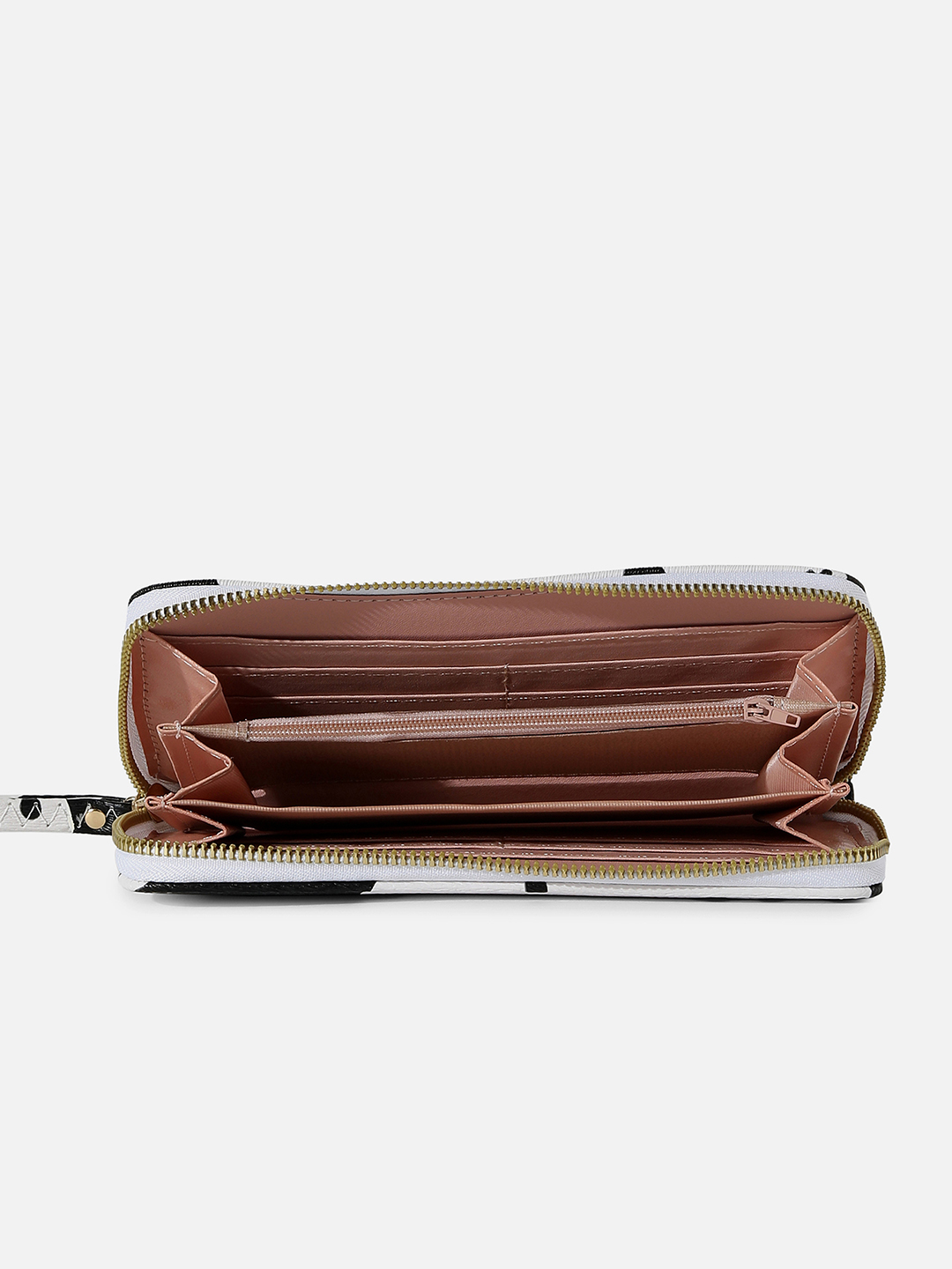 Haute Sauce By Campus Sutra Women Abstract Printed Pu Zip Around Wallet