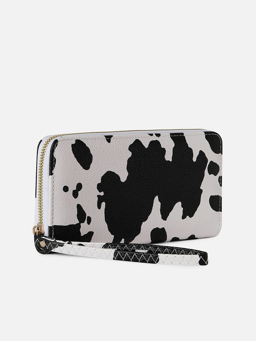 Haute Sauce By Campus Sutra Women Abstract Printed Pu Zip Around Wallet
