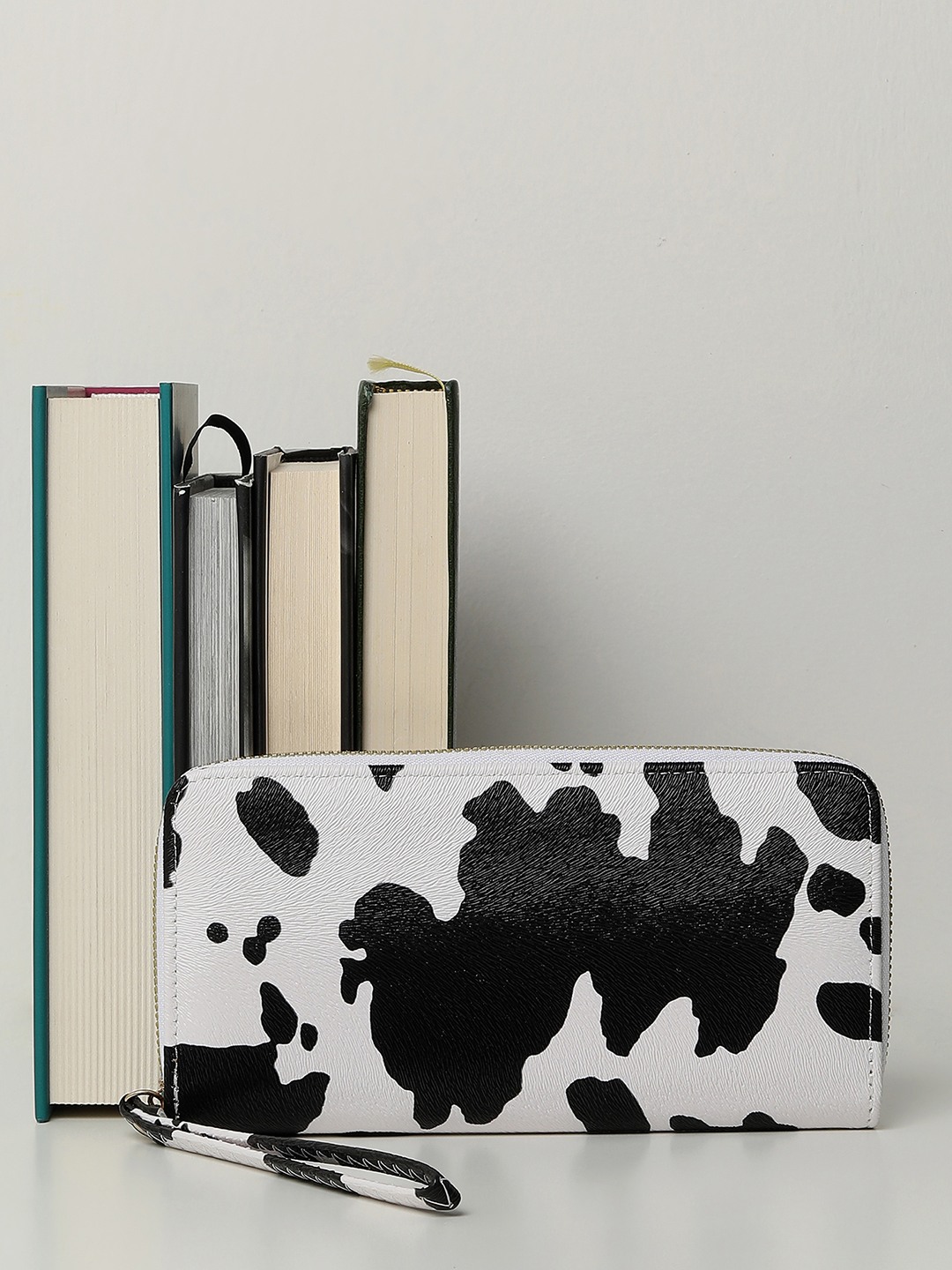 Haute Sauce By Campus Sutra Women Abstract Printed Pu Zip Around Wallet