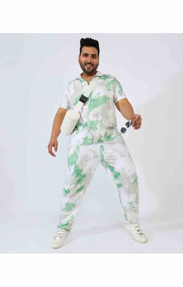 Men's Green Graphics Co-ords
