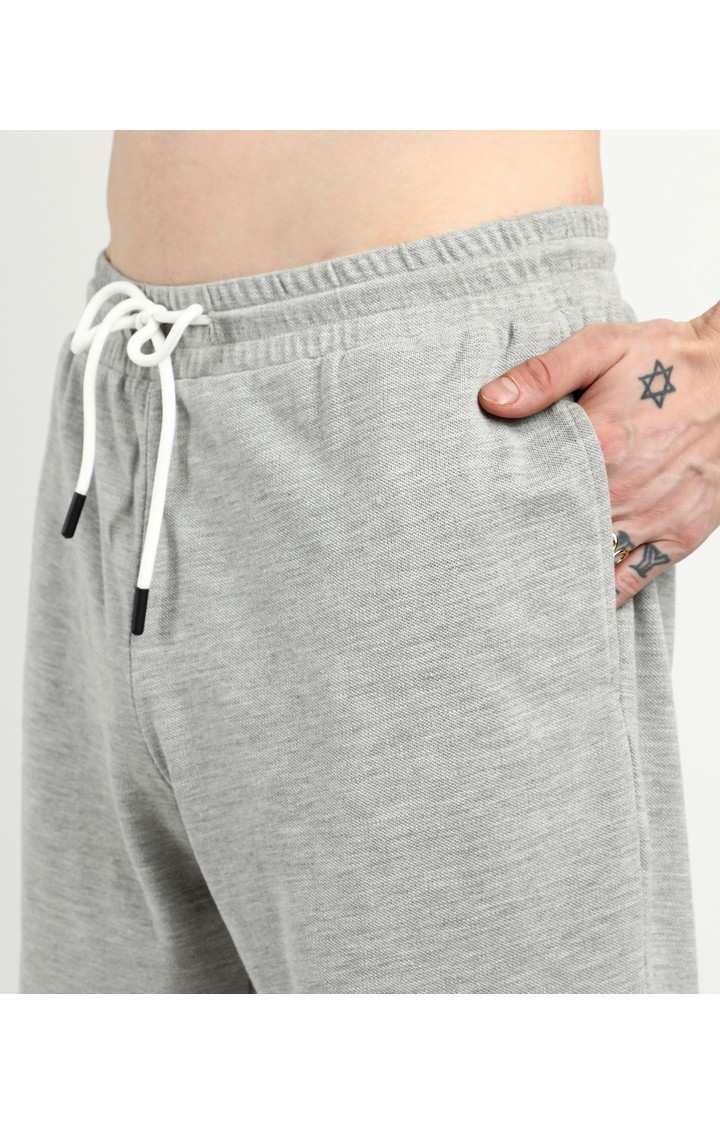 Men's Grey Solid Co-ords