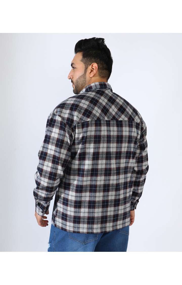 Men's Blue Checked Casual Shirts