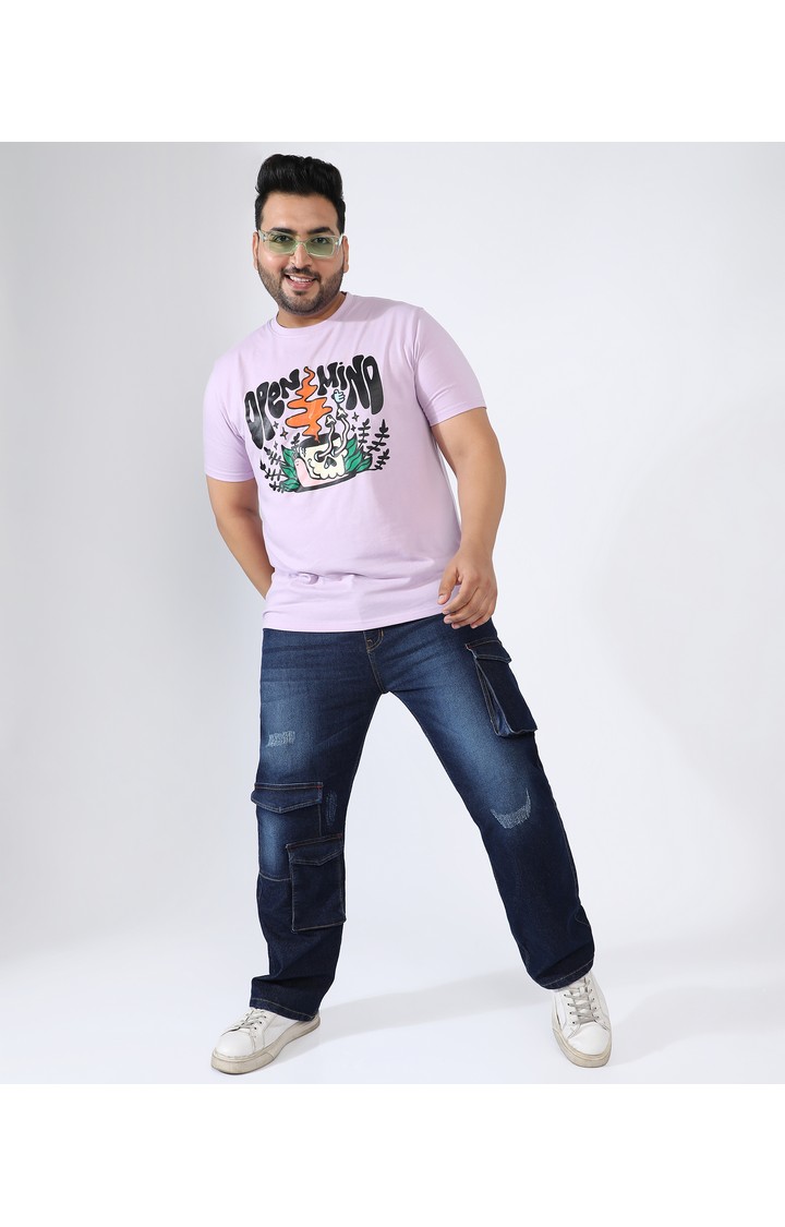 Men's Purple Graphics T-Shirts