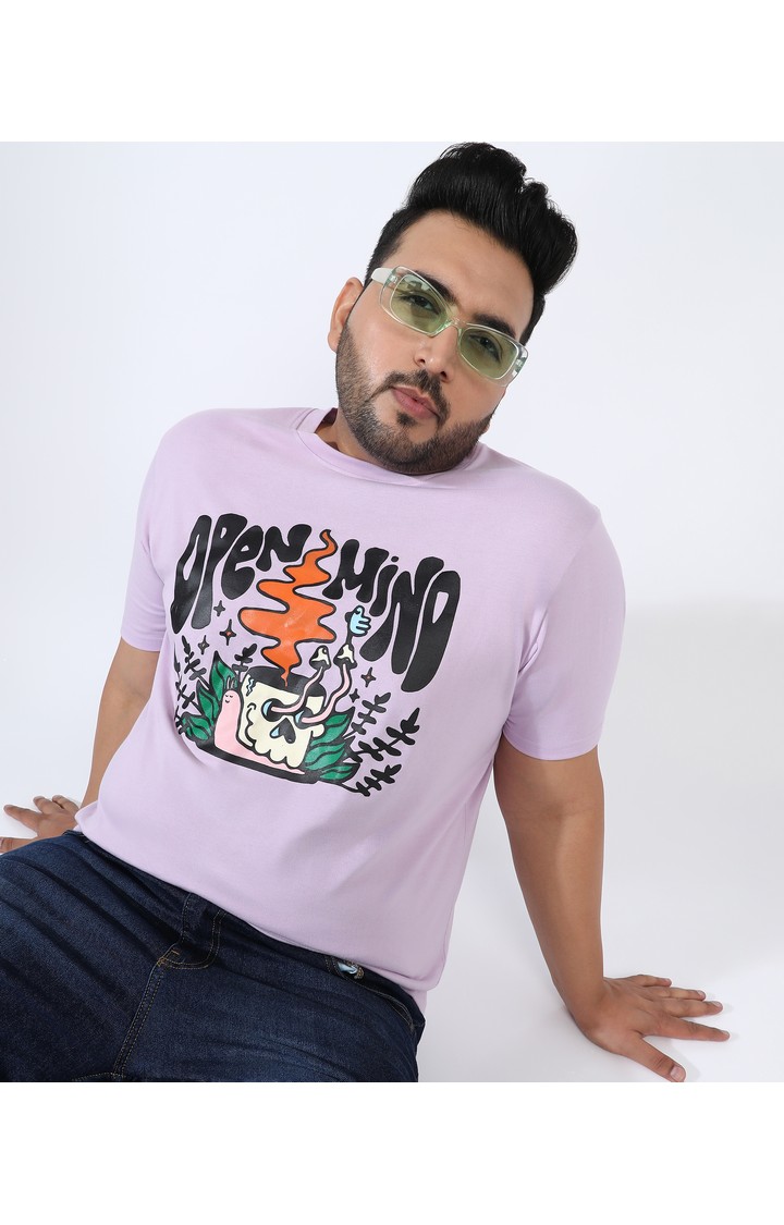 Men's Purple Graphics T-Shirts