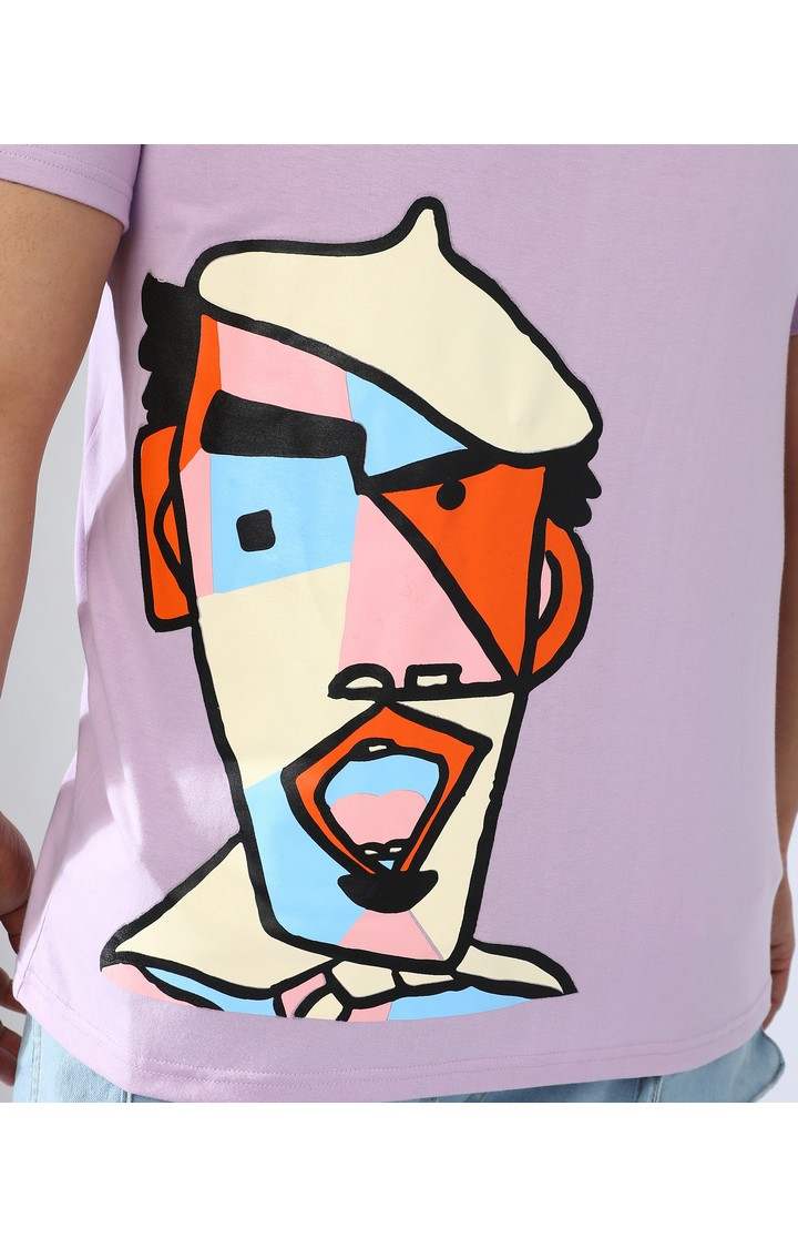 Men's Purple Graphics T-Shirts