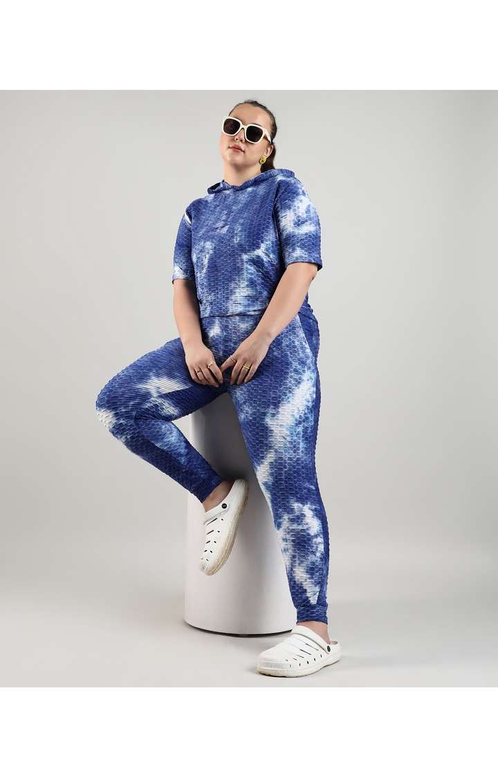 Women's Blue Tie Dye Co-ords