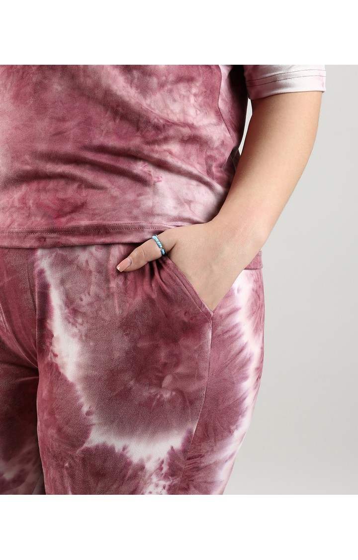 Women's Red Tie Dye Co-ords