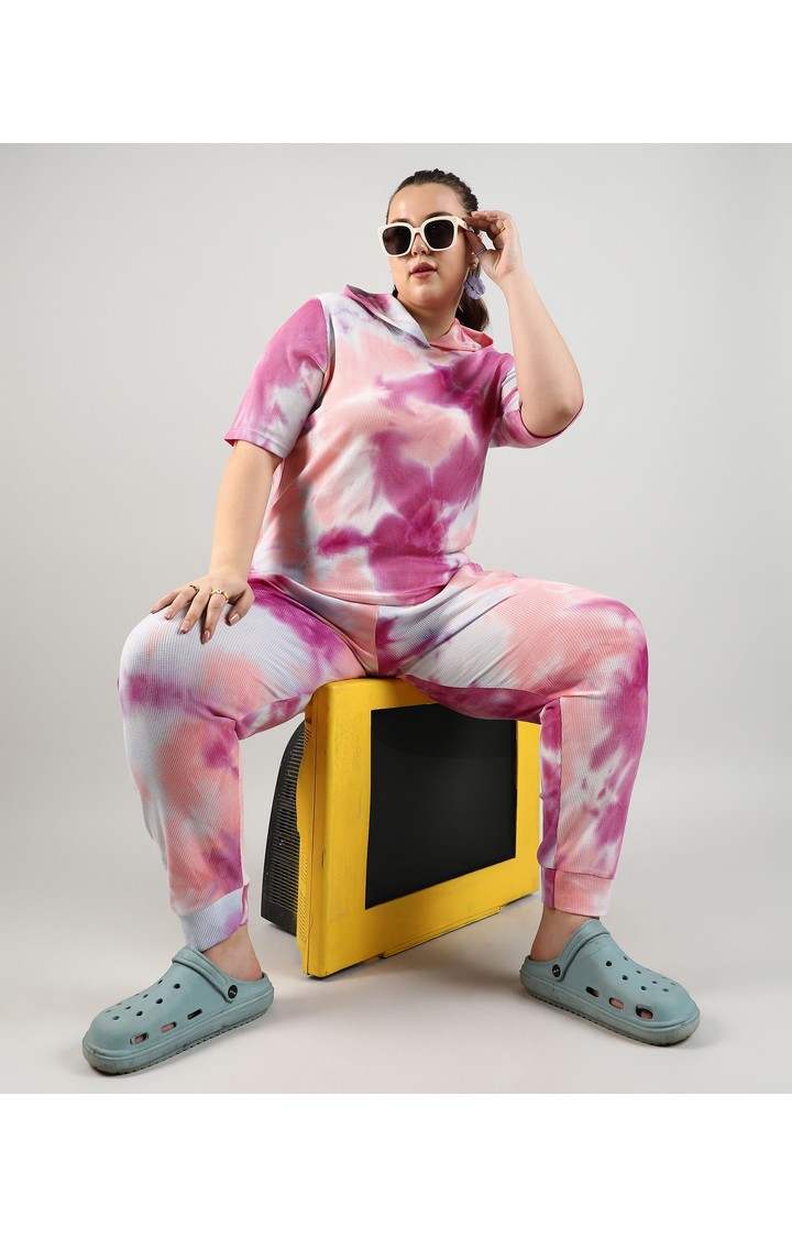 Women's Pink Tie Dye Co-ords