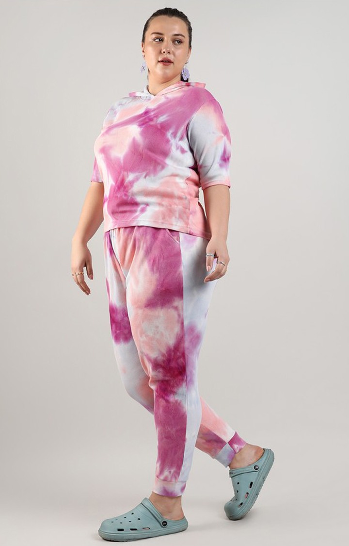 Women's Pink Tie Dye Co-ords