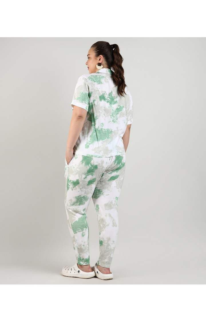 Women's Green Tie Dye Co-ords