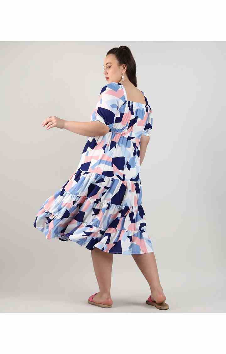 Women's Multicolor Printed Dresses