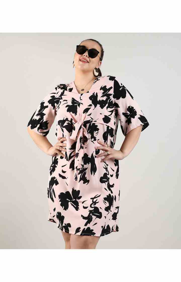 Women's Pink Printed Dresses