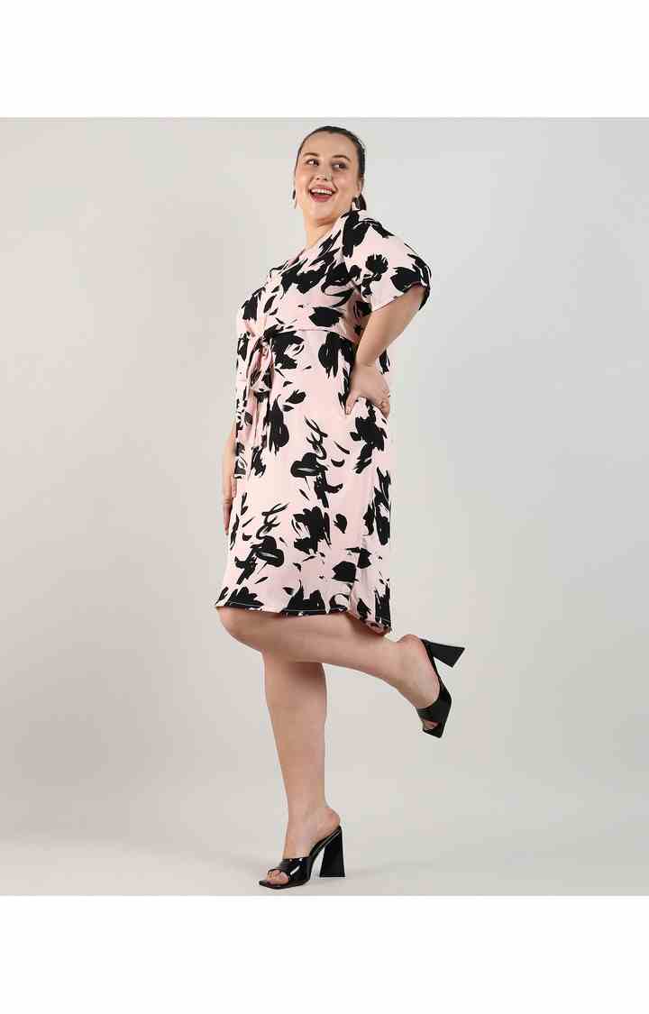 Women's Pink Printed Dresses
