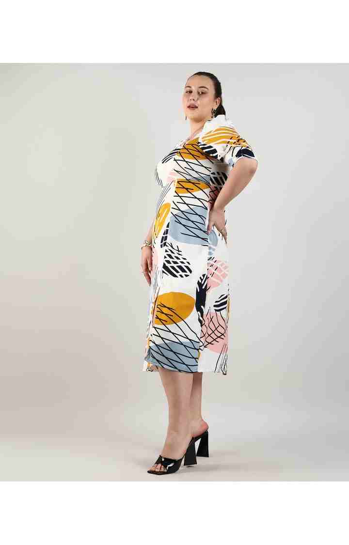 Women's Multicolor Printed Dresses