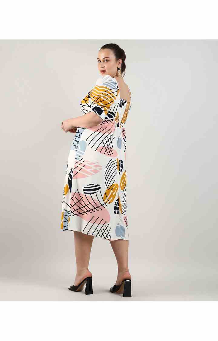 Women's Multicolor Printed Dresses
