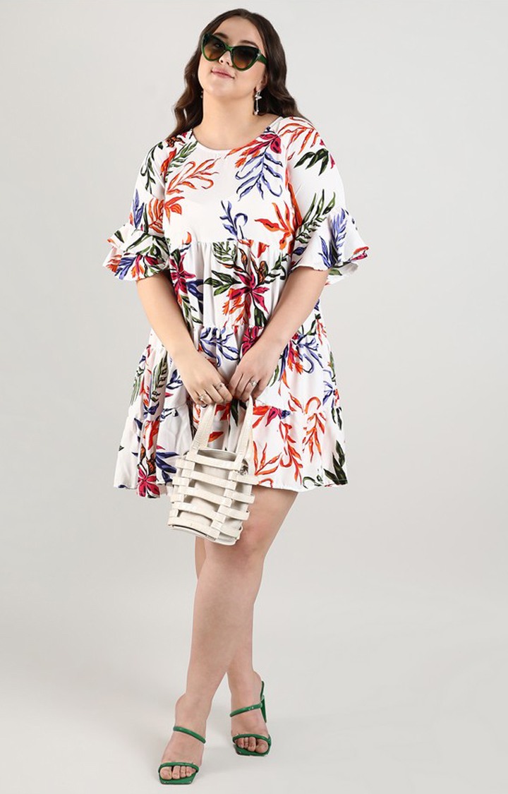 Women's Multicolor Printed Dresses