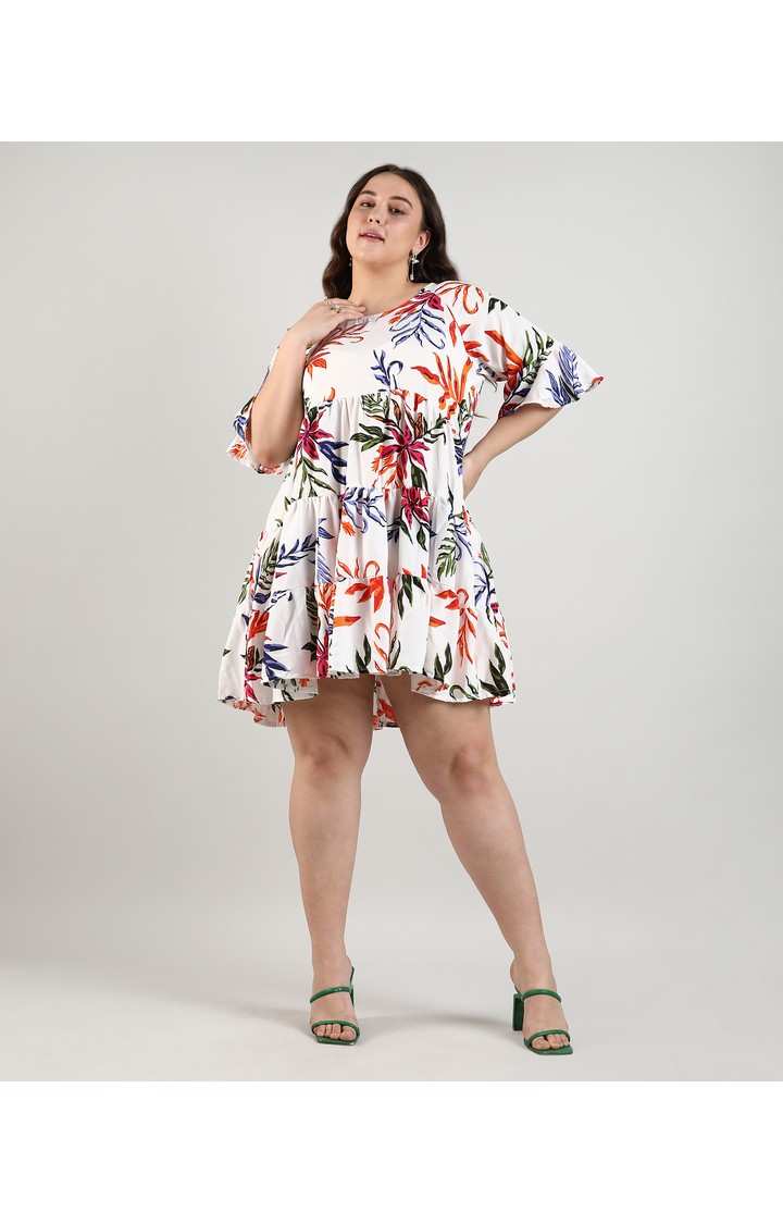Women's Multicolor Printed Dresses