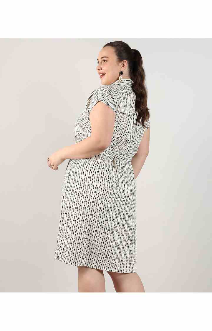 Women's White Printed Dresses