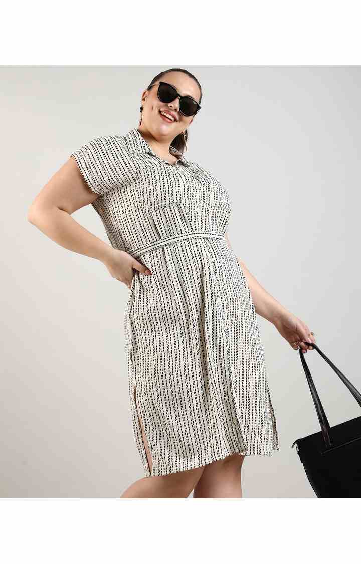 Women's White Printed Dresses
