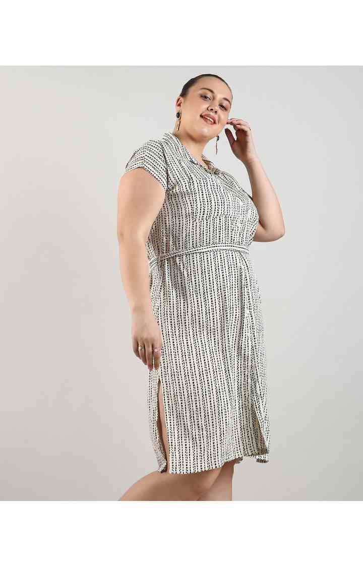 Women's White Printed Dresses