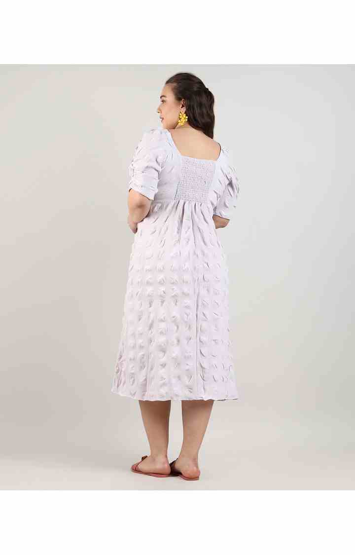 Women's Purple Solid Dresses