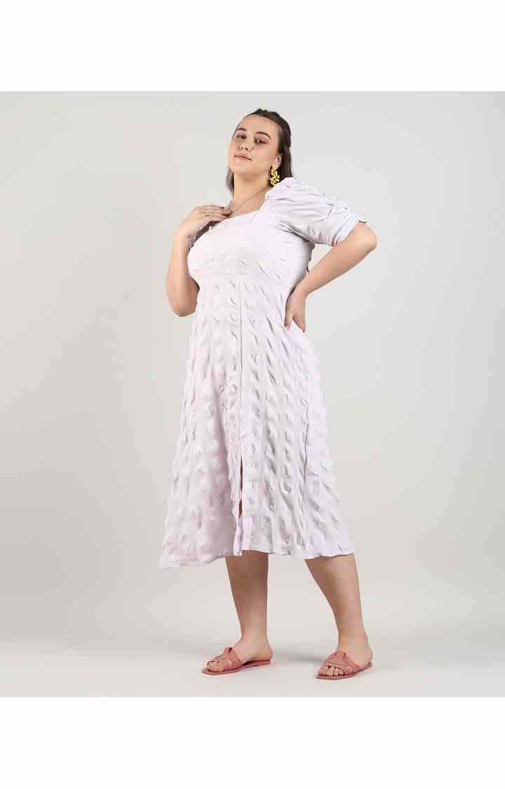 Women's Purple Solid Dresses