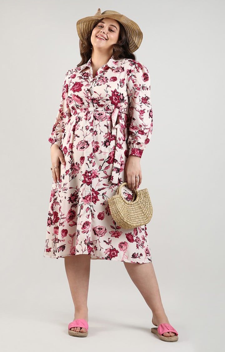 Women's Multicolor Printed Dresses