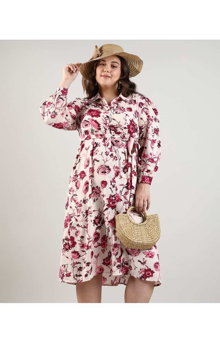 Women's Multicolor Printed Dresses