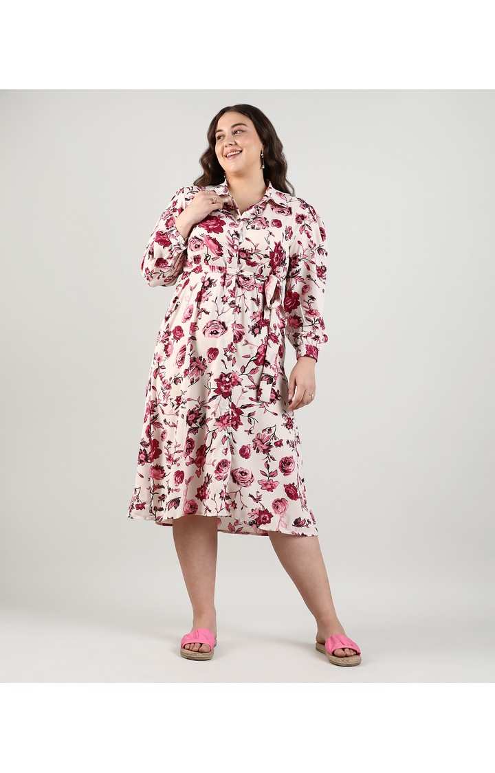 Women's Multicolor Printed Dresses