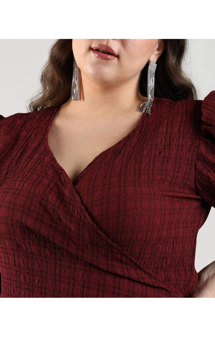 Women's Red Solid Dresses