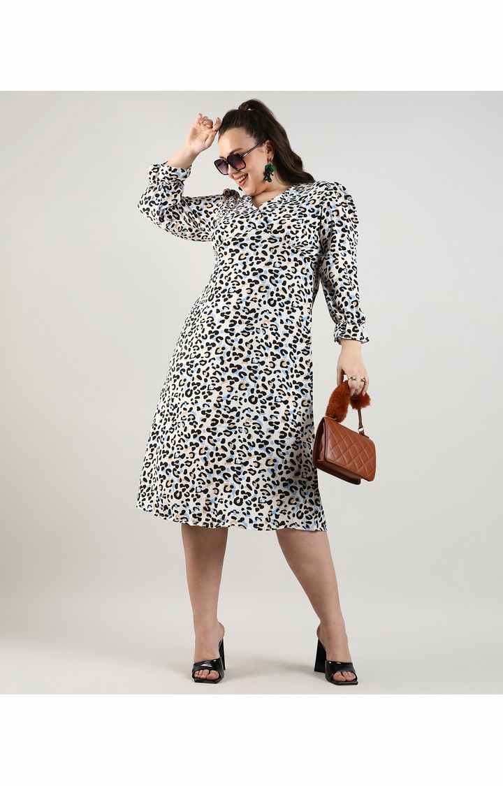 Women's Multicolor Printed Dresses