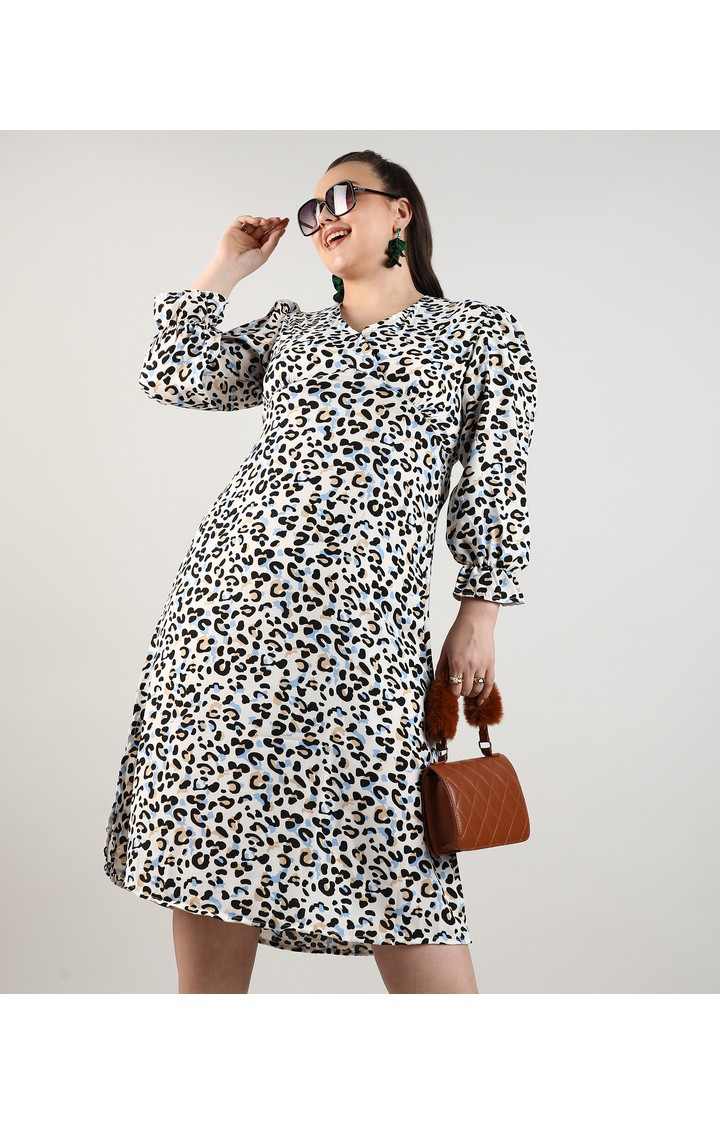 Women's Multicolor Printed Dresses