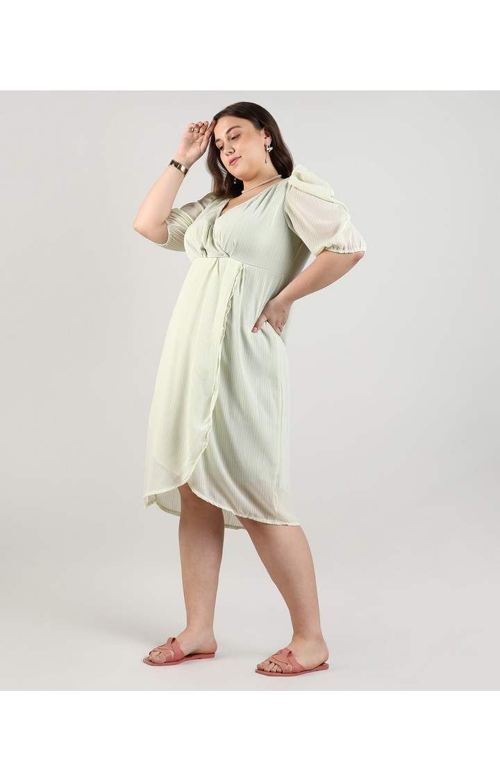 Women's Yellow Solid Dresses