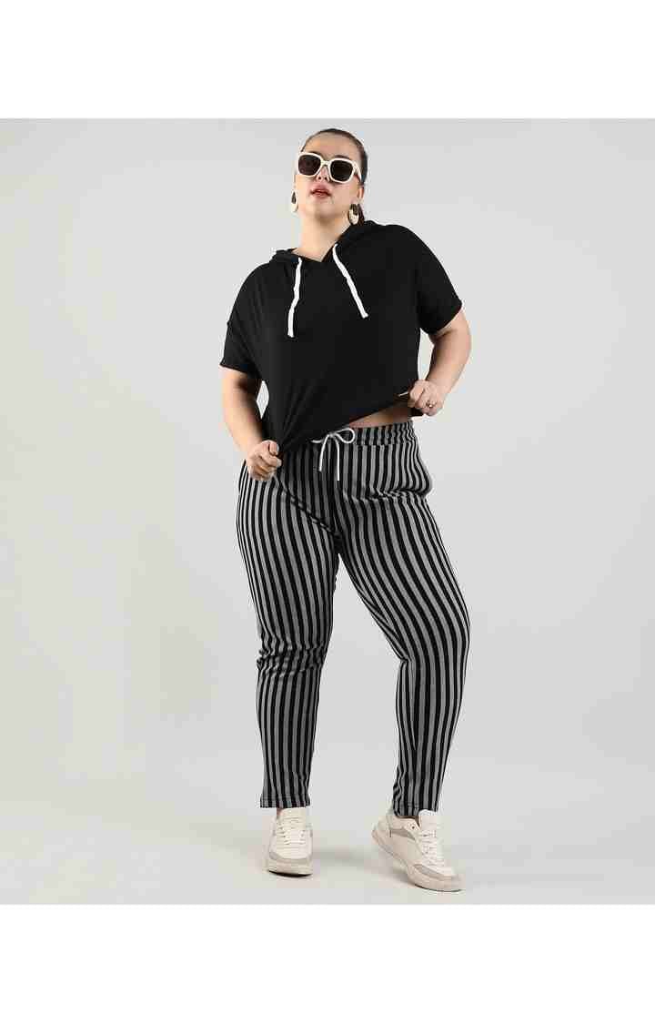 Women's Black Solid Tops