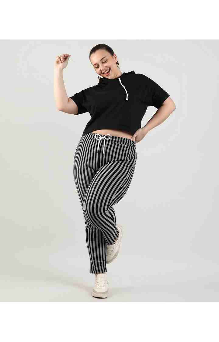 Women's Black Solid Tops