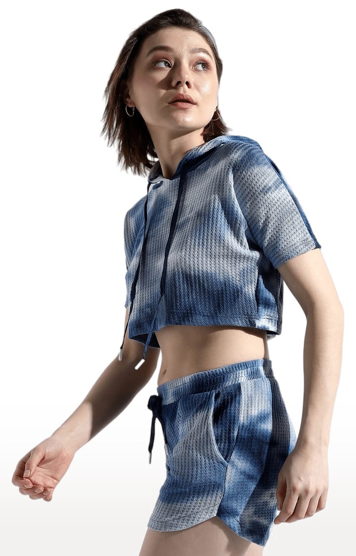 Women's Blue Tie Dye Co-ords