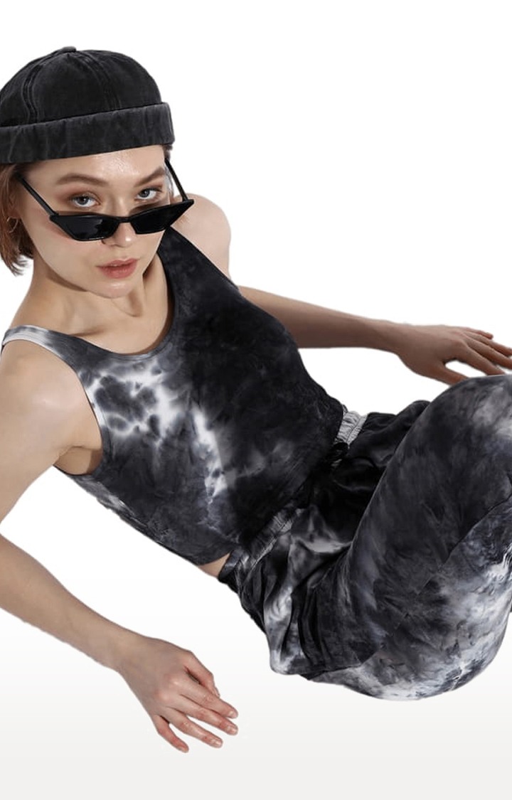 Women's Grey Tie Dye Co-ords