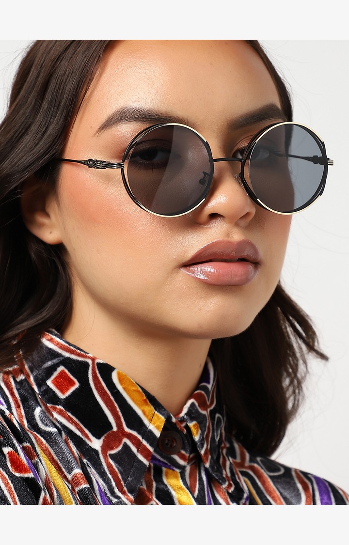 Haute Sauce By Campus Sutra Women Round Sunglasses With Polarised Lens Sumr22_Hssg1359