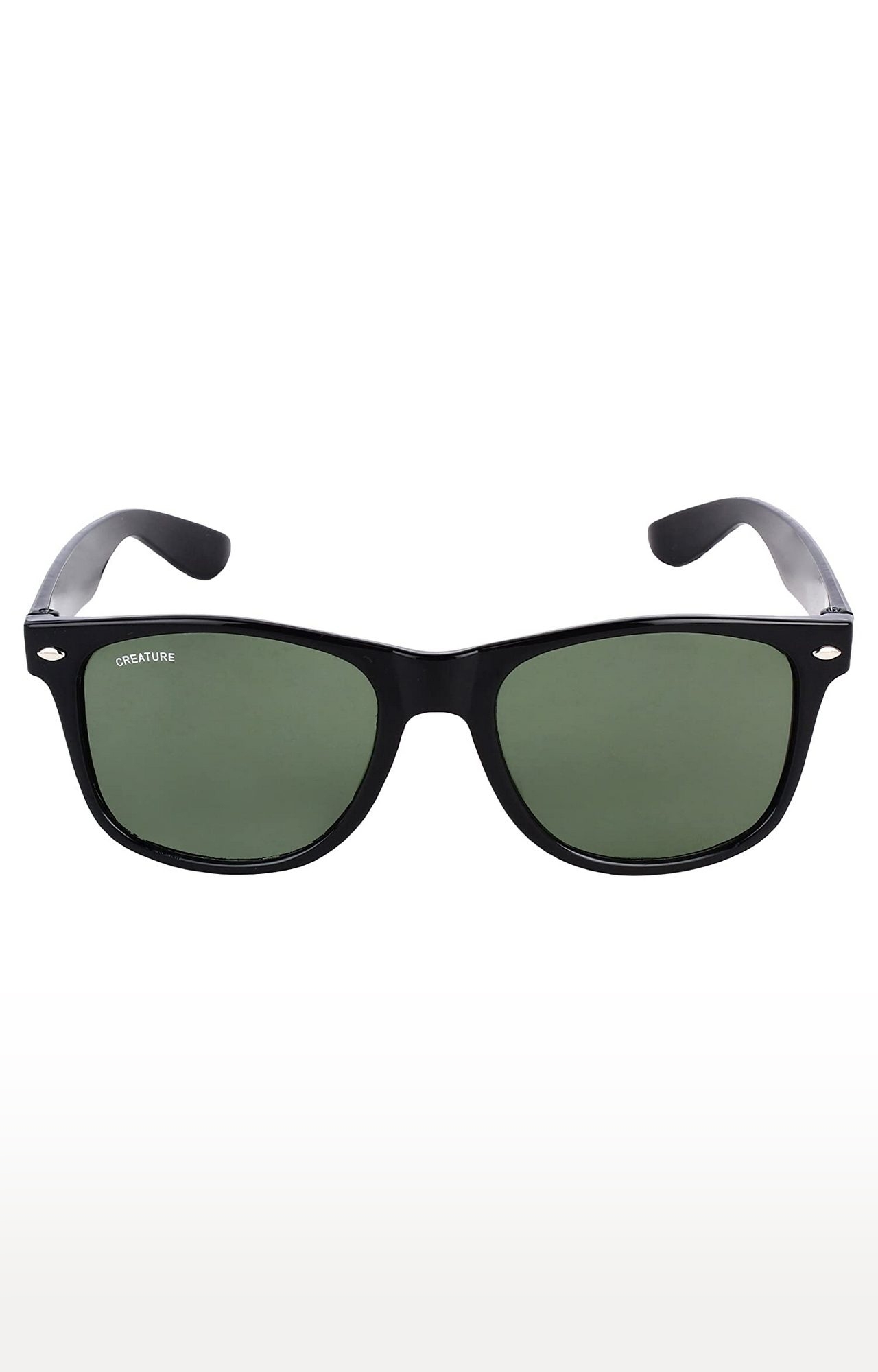 Buy Ray-Ban Reverse Collection - Black Sunglasses ( 0RBR0501S6677VR56 -  Square - Black - Green Lens ) Online