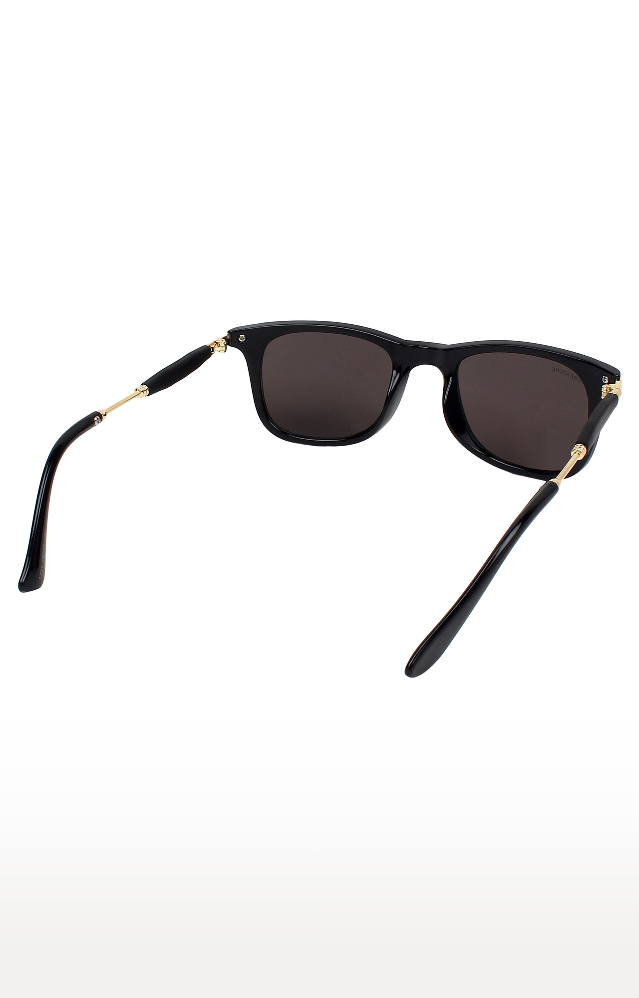 CREATURE | CREATURE Black Gloss Finish UV Protected Unisex Sunglasses (Lens-Blue|Frame-Black) 4