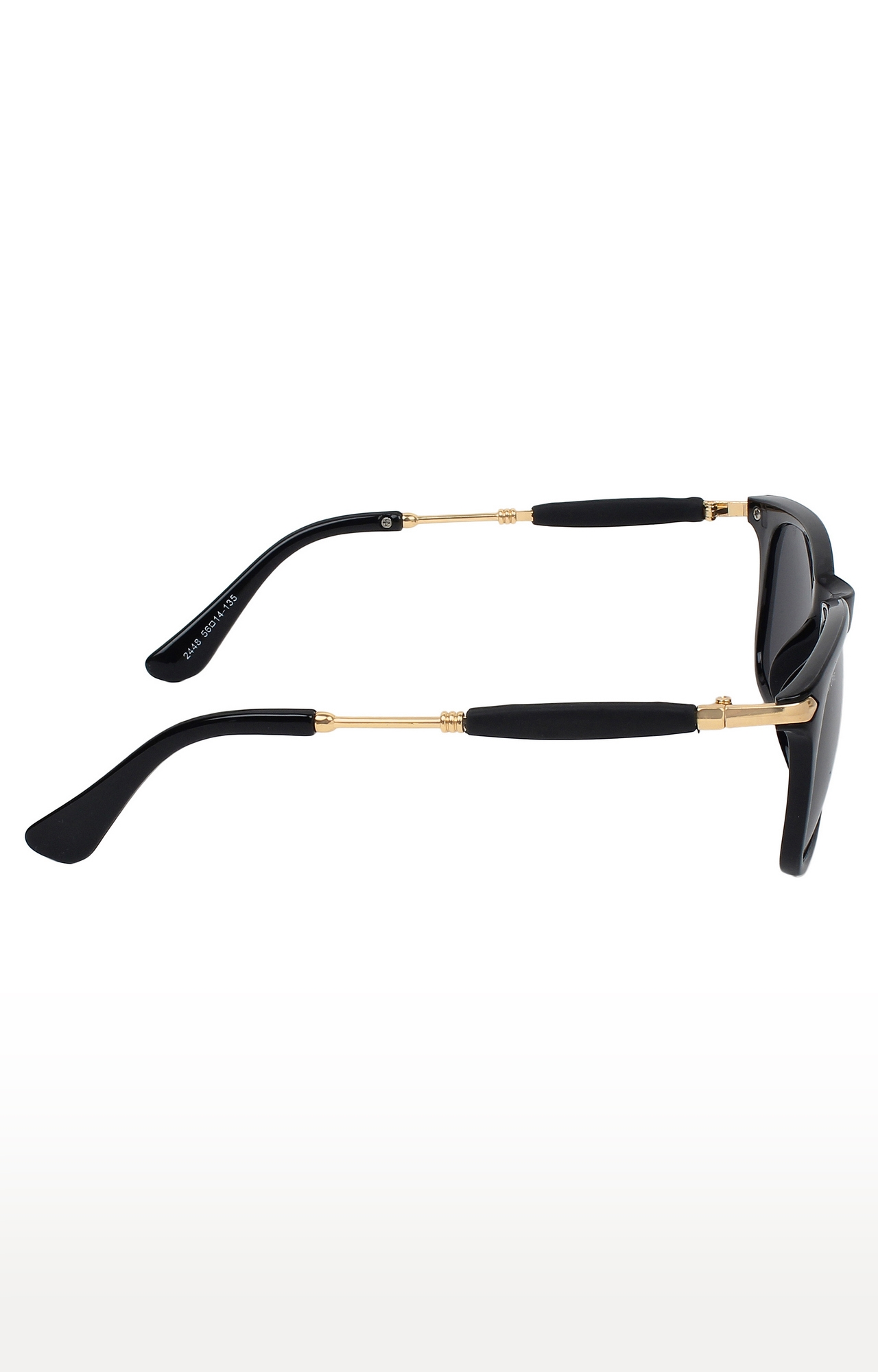 CREATURE | CREATURE Black Gloss Finish UV Protected Unisex Sunglasses (Lens-Black|Frame-Black) 3