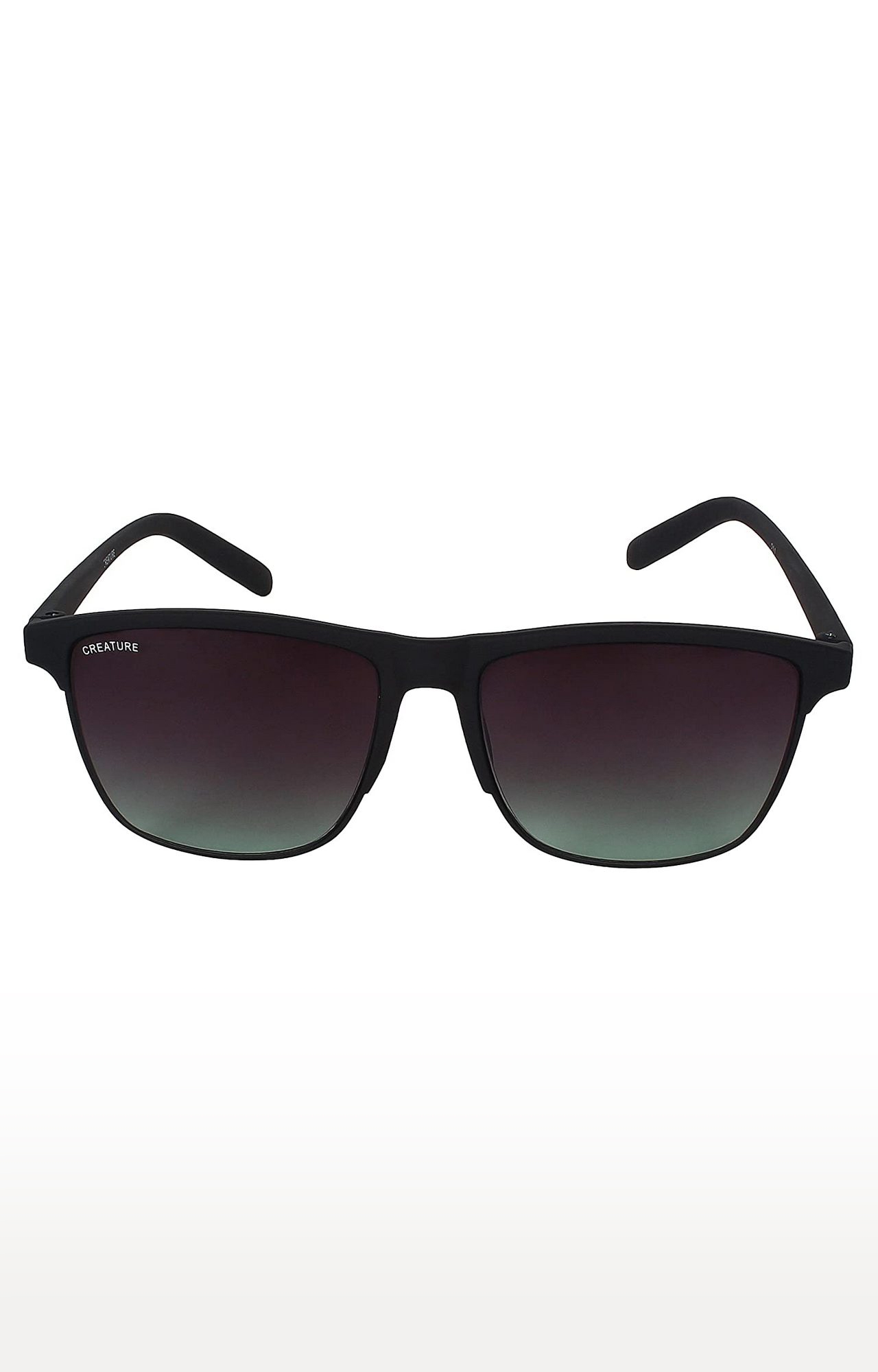 CREATURE | CREATURE Black Sunglasses Combo with UV Protection (Lens-Green|Frame-Grey & Black) 4