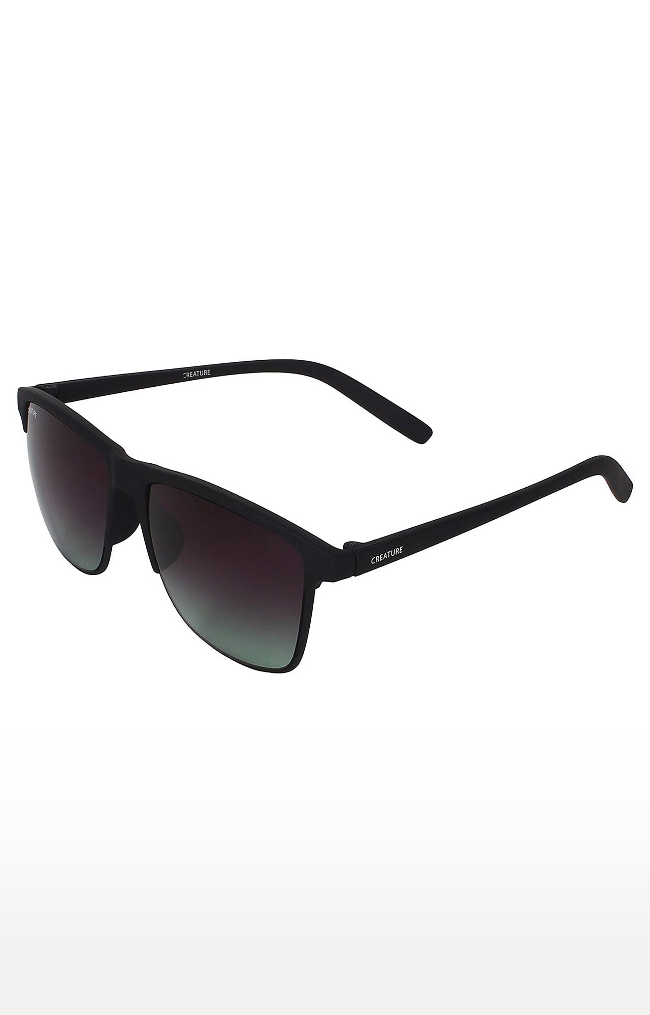 CREATURE | CREATURE Black Sunglasses Combo with UV Protection (Lens-Green|Frame-Grey & Black) 3