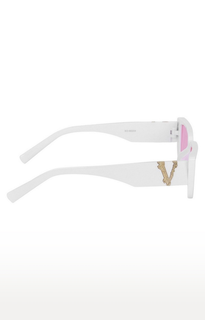 CREATURE | Creature Pink UV Protected Lens Women Cateye Sunglasses - SUN-063-PNK-WHT 2