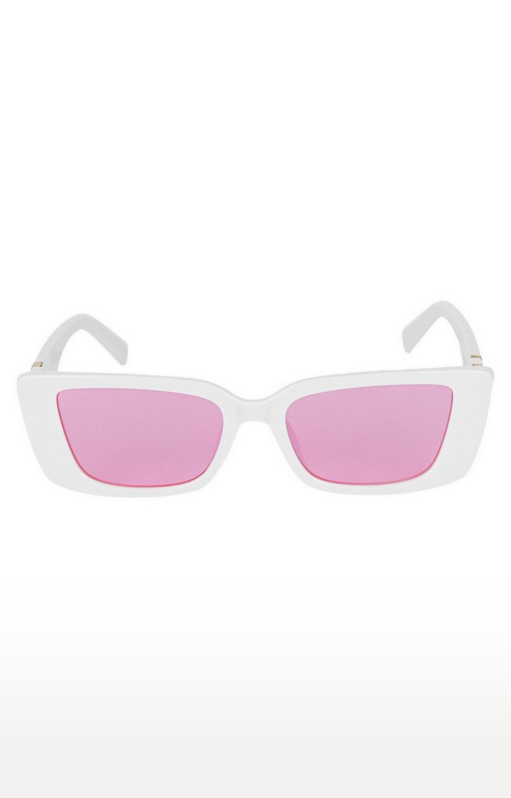 CREATURE | Creature Pink UV Protected Lens Women Cateye Sunglasses - SUN-063-PNK-WHT 1